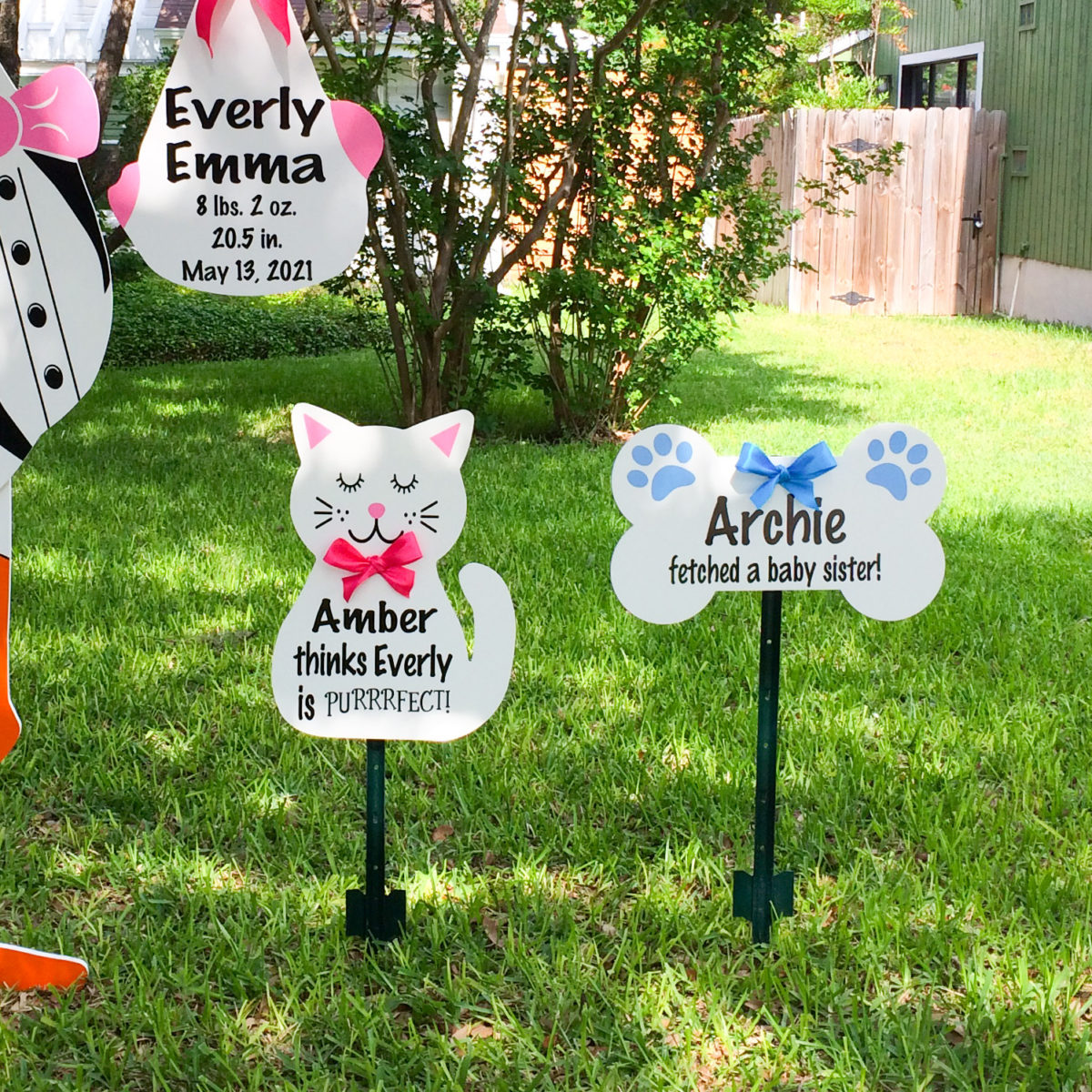 Pet Sign Rental -Turlock Storks and More: Stork Rental in Turlock, California